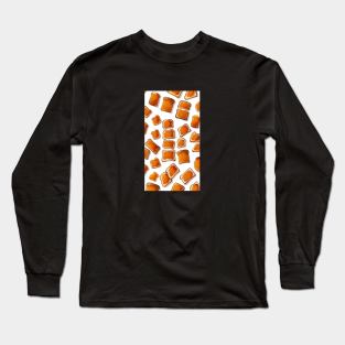 Orange Kawaii Yummy Sandwich Toast Bread Sweet Long Sleeve T-Shirt